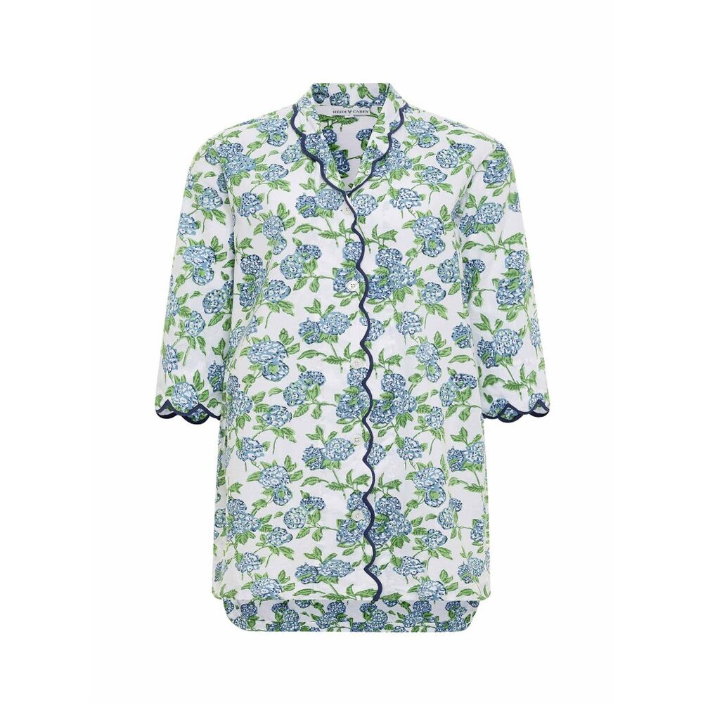 Heidi Carey White Hydrangea Nightshirt Size Small 51187